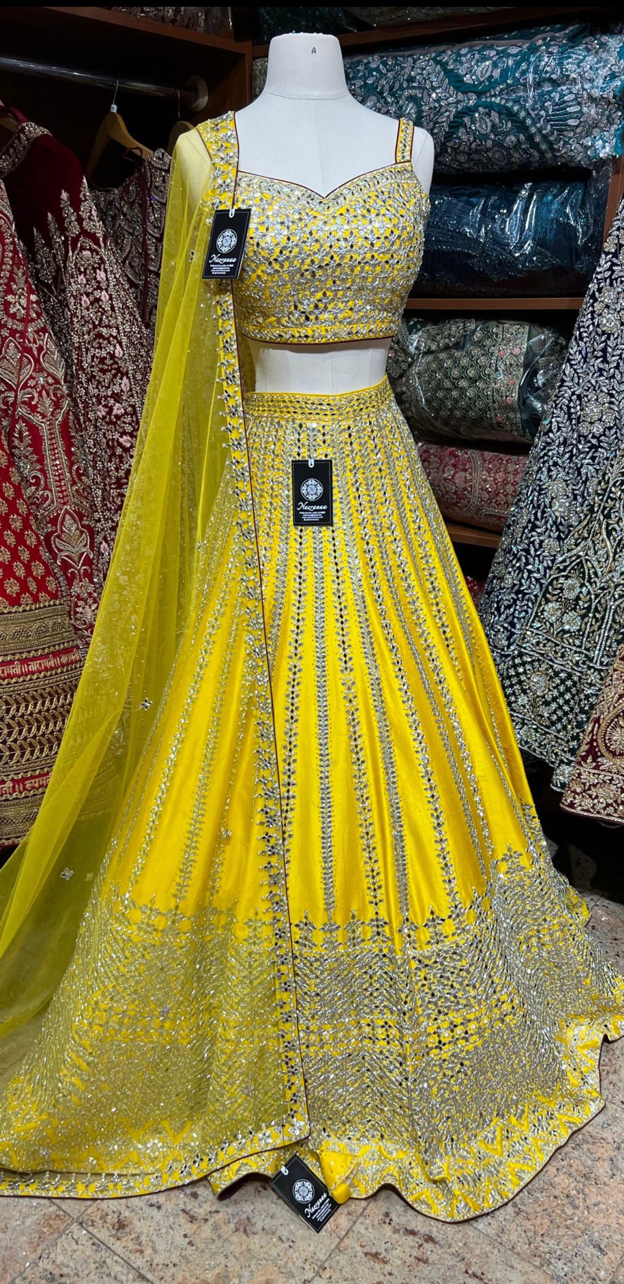 Saffron Yellow New Era Party Wear Collection PWL-590