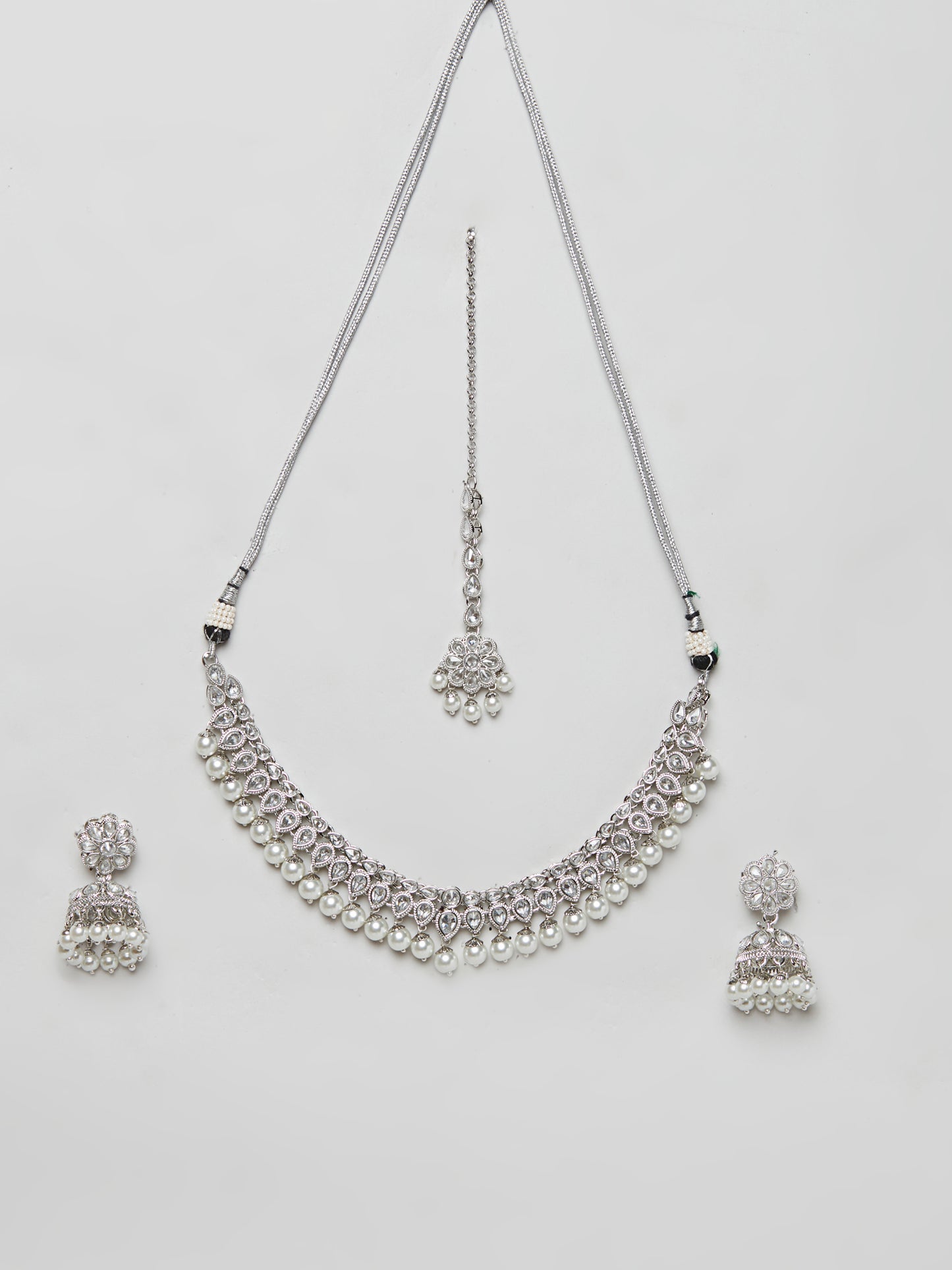 Kundan Necklace Set W/Earrings & Mang Tikka NSD10