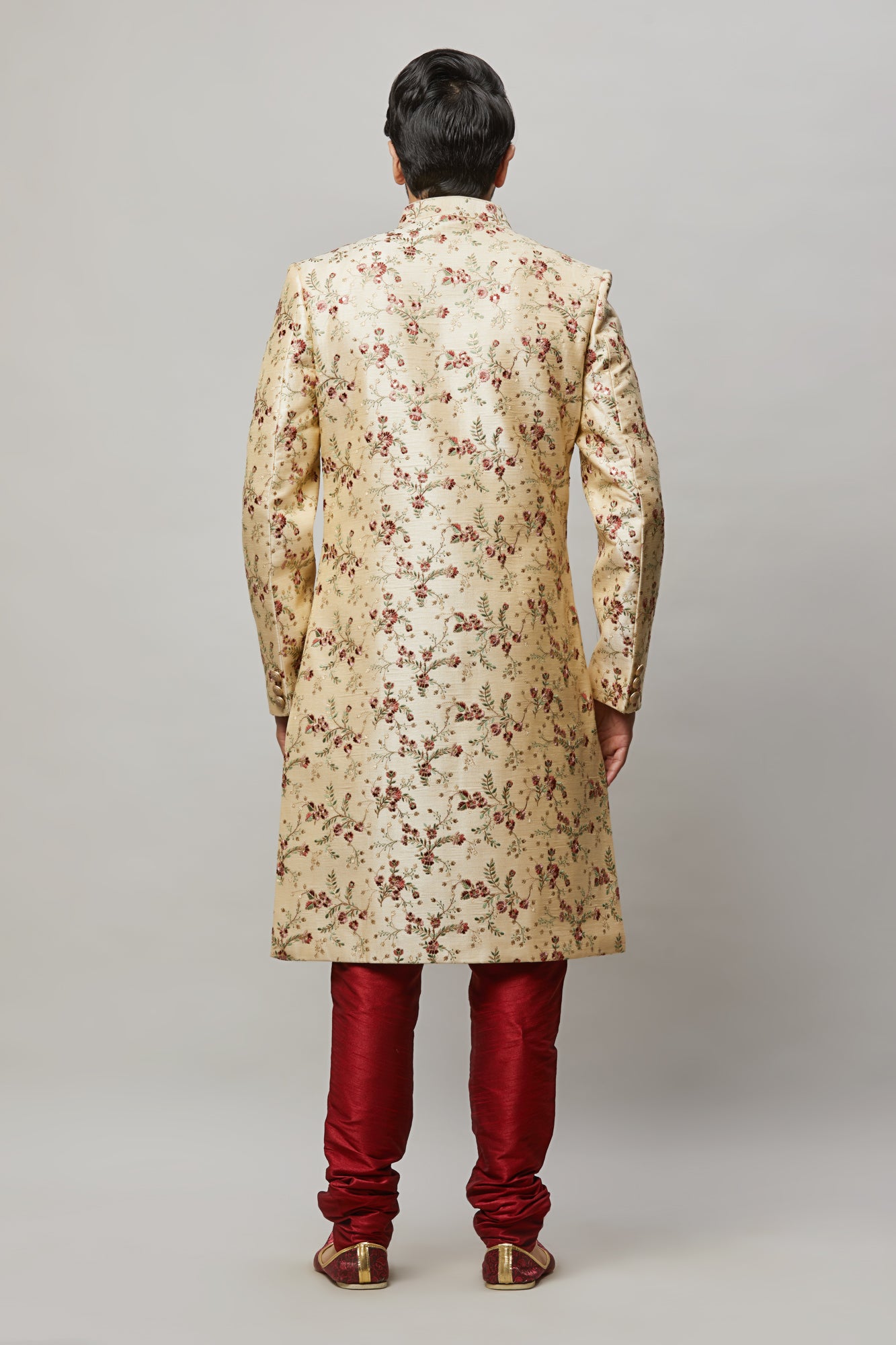 Mens Floral Sherwani SWD4