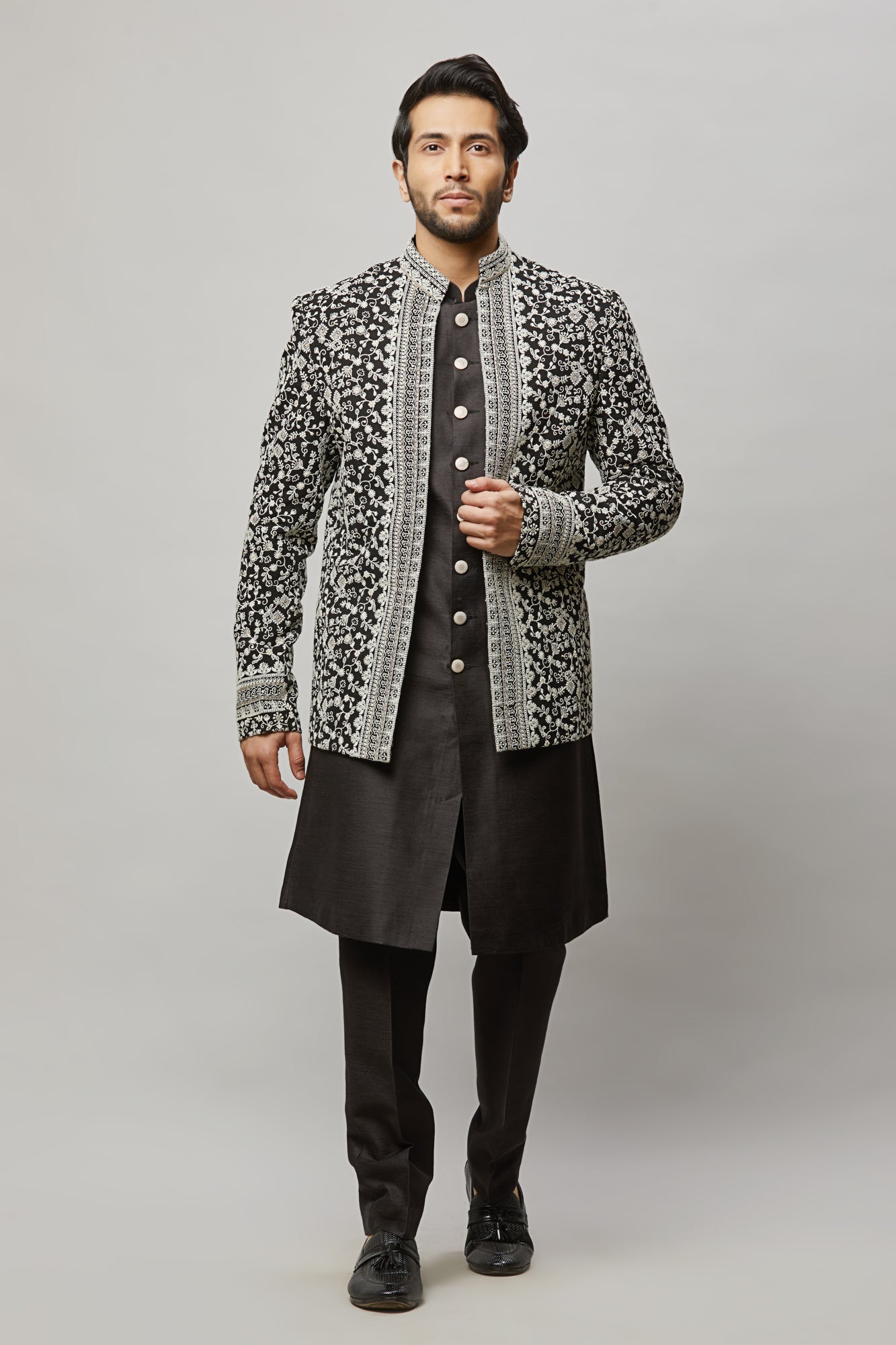 Mens Open Jacket Sherwani SWD8/9