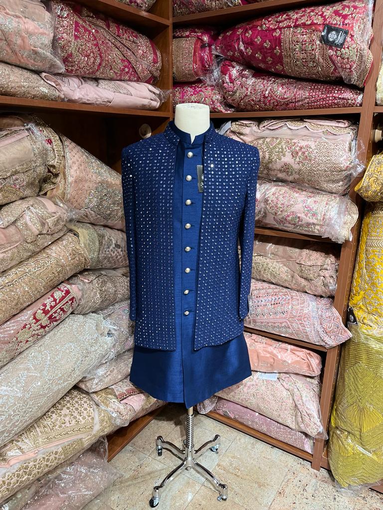 open jacket sherwani D-011