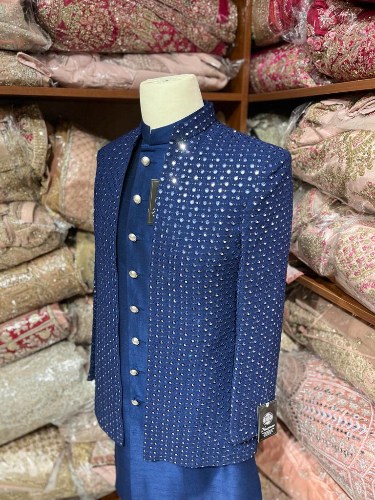 open jacket sherwani D-011