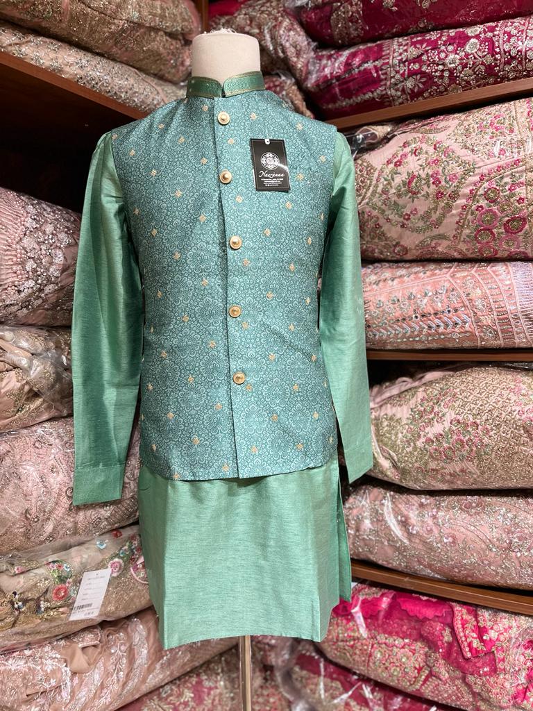 Mens Kurta Vest Set D-004