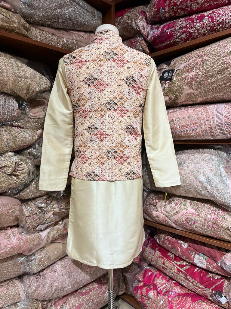 Mens Kurta Vest Set D-011