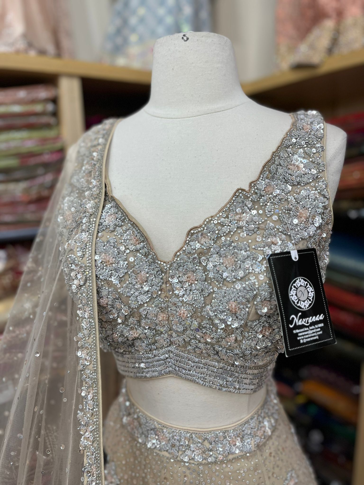 Grey Bridal Dress Pakistani in Lehenga Choli Style | Bridal lehenga blouse  design, Party wear indian dresses, Indian wedding gowns