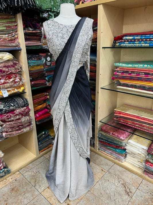 Pre-Stitched Saree W/ Readymade Blouse - D008