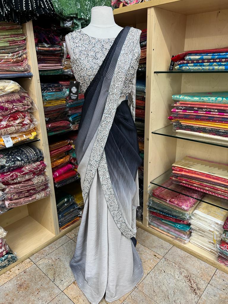 Pre-Stitched Saree W/ Readymade Blouse - D008