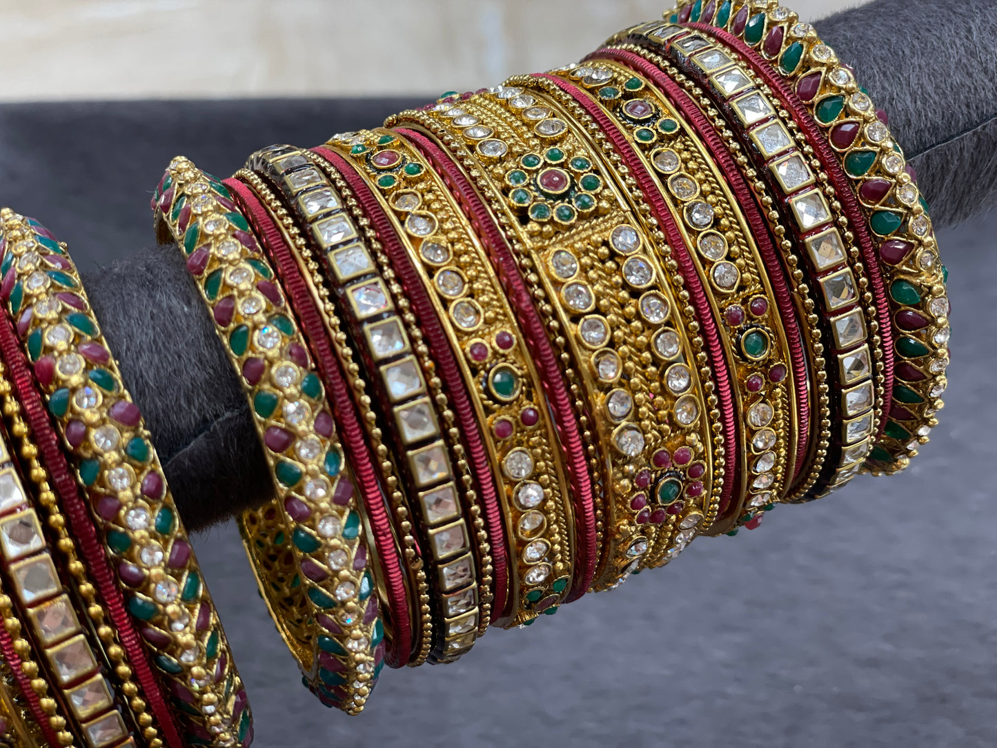 Gold Bangle Set/Bridal Chuda Set,