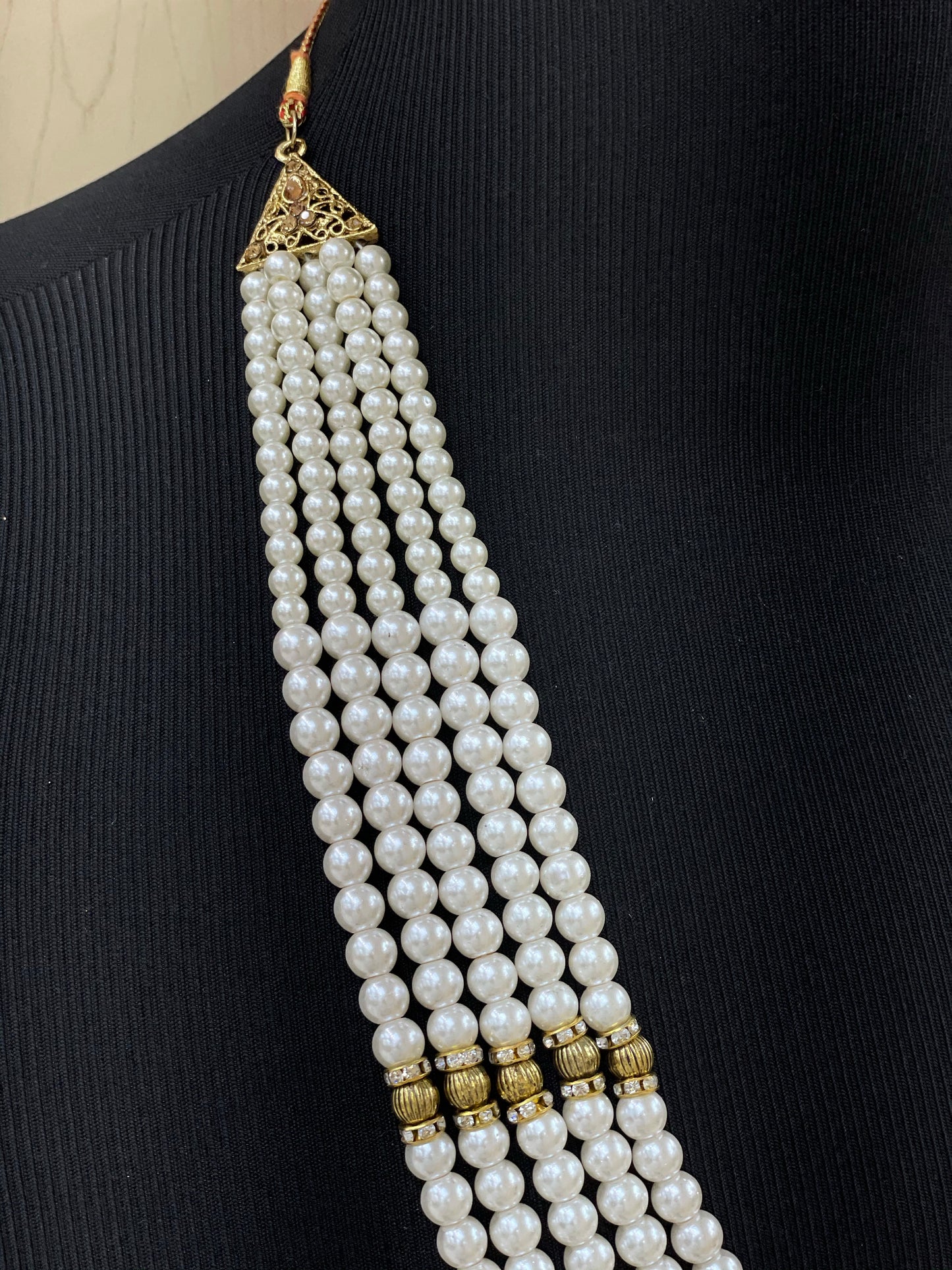 Groom’s moti mala/Sherwani necklace