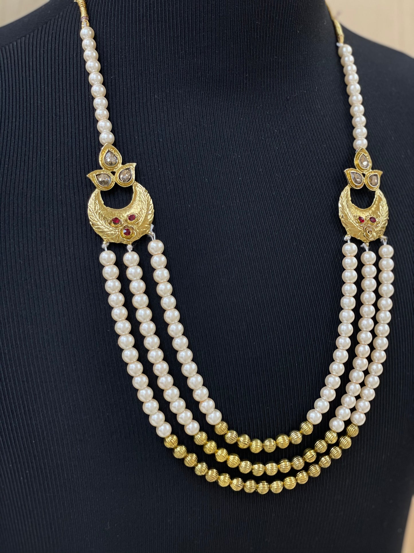 Groom’s moti mala/Sherwani necklace