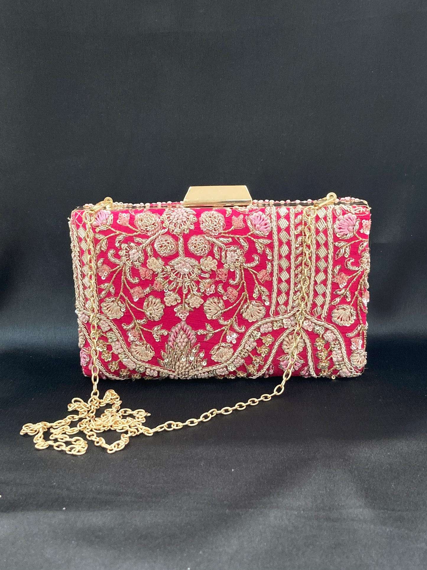 Indian Traditional Purse, Wedding Clutches, Bridal Designer Handbags, Fabric Purse