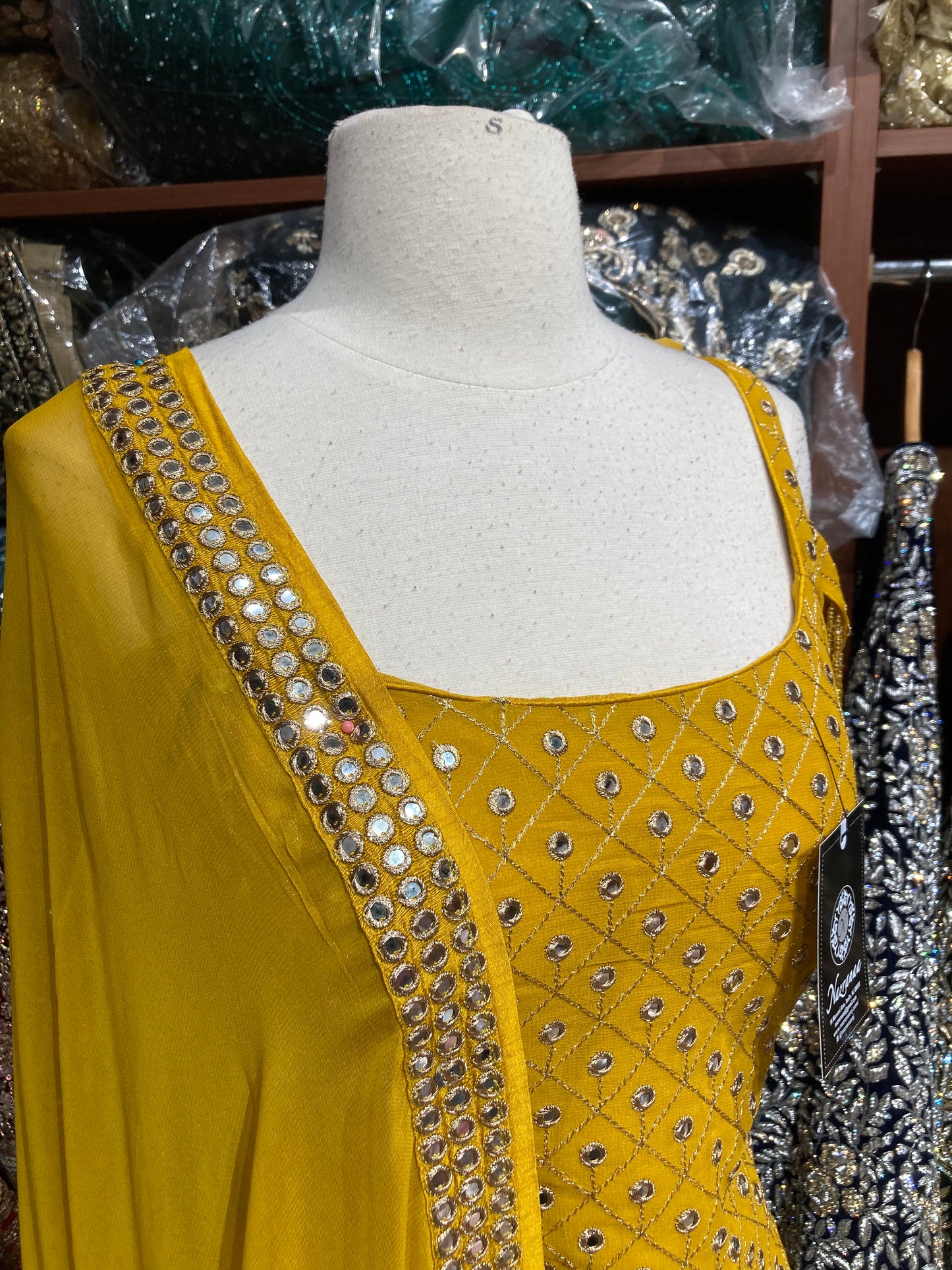 Mustard Yellow Party Wear Suit Collection PWS- 239