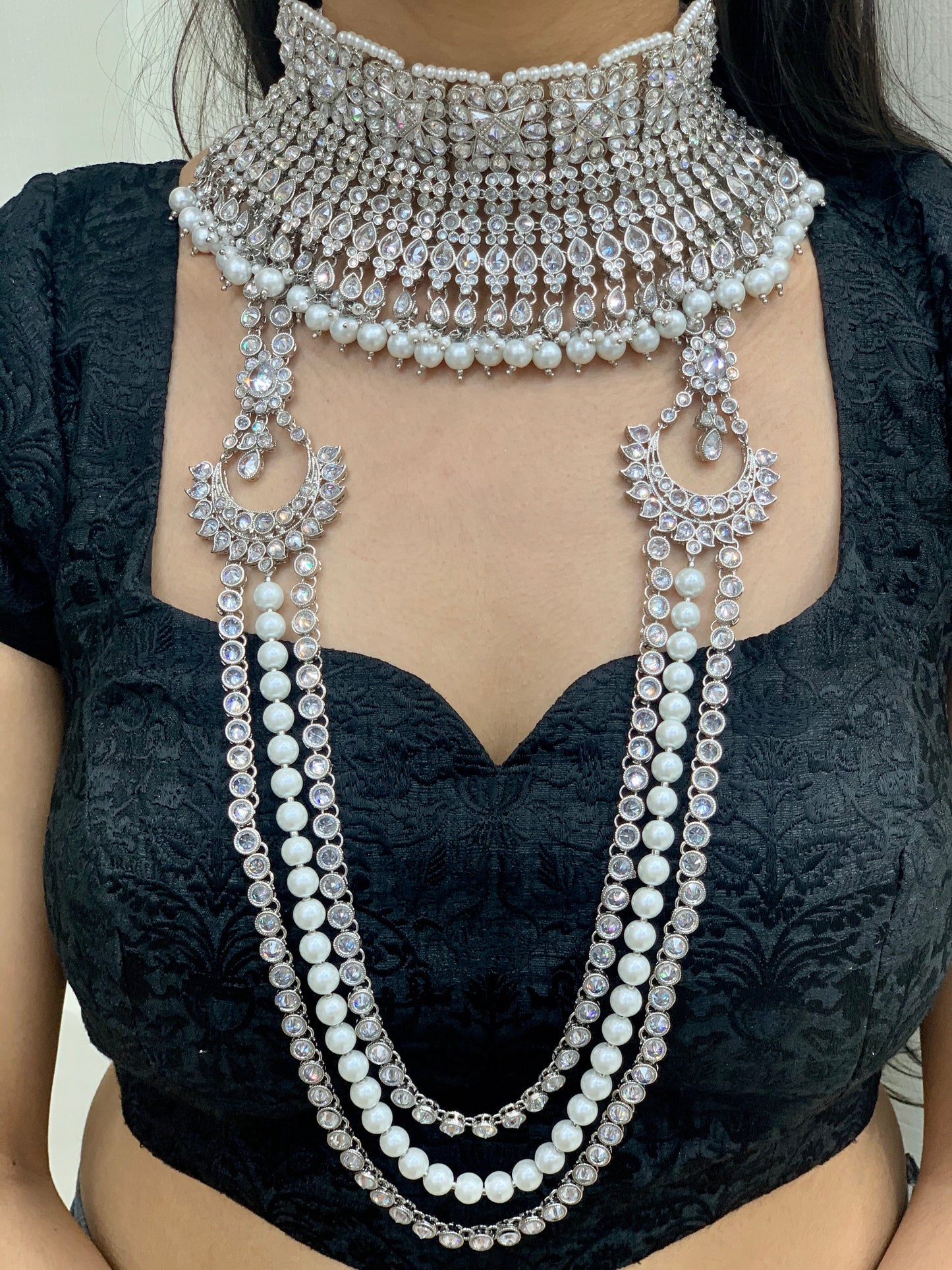 Amala Silver Bridal Set