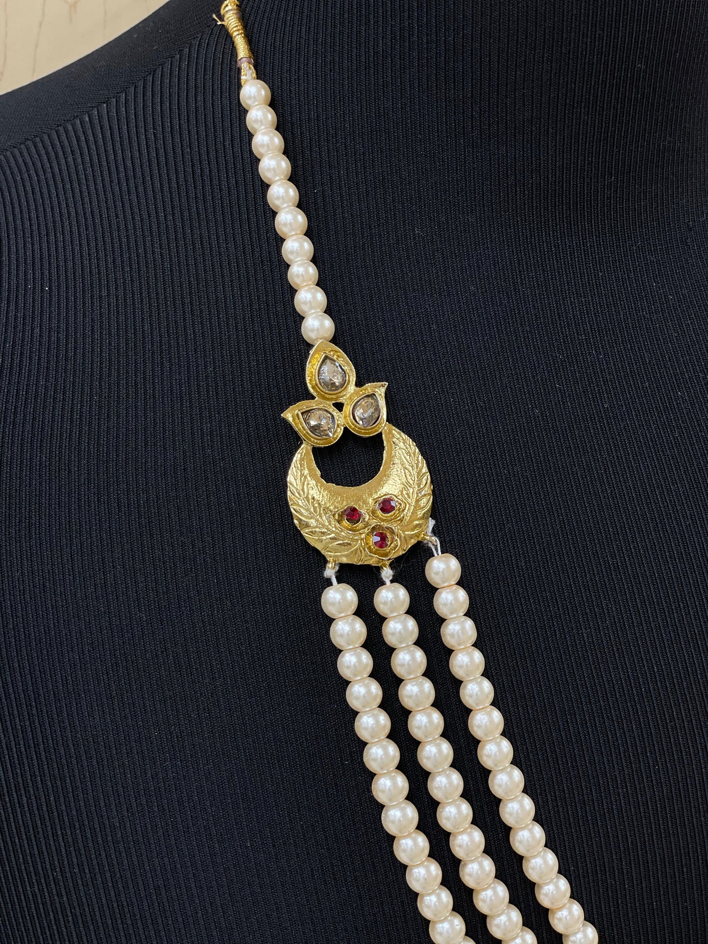 Groom’s moti mala/Sherwani necklace