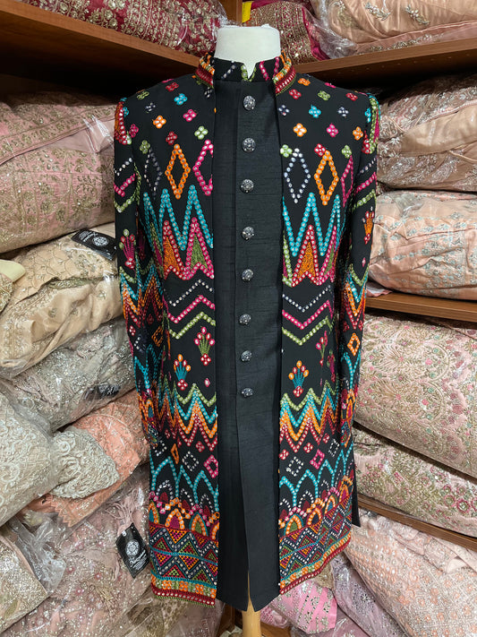 Multicolor Sherwani- D001