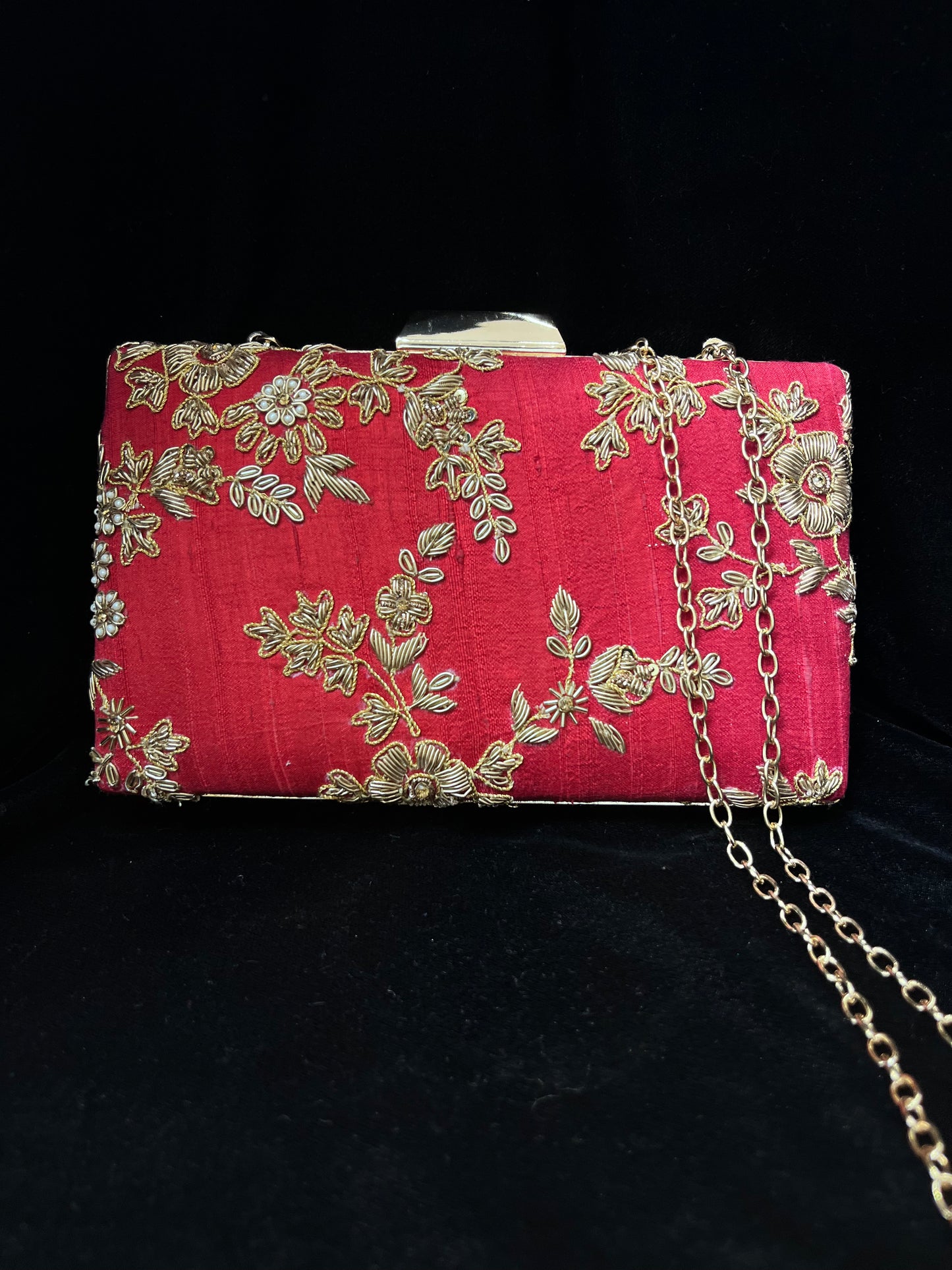 Indian Traditional Purse, Wedding Clutches, Bridal Designer Handbags, Fabric Purse