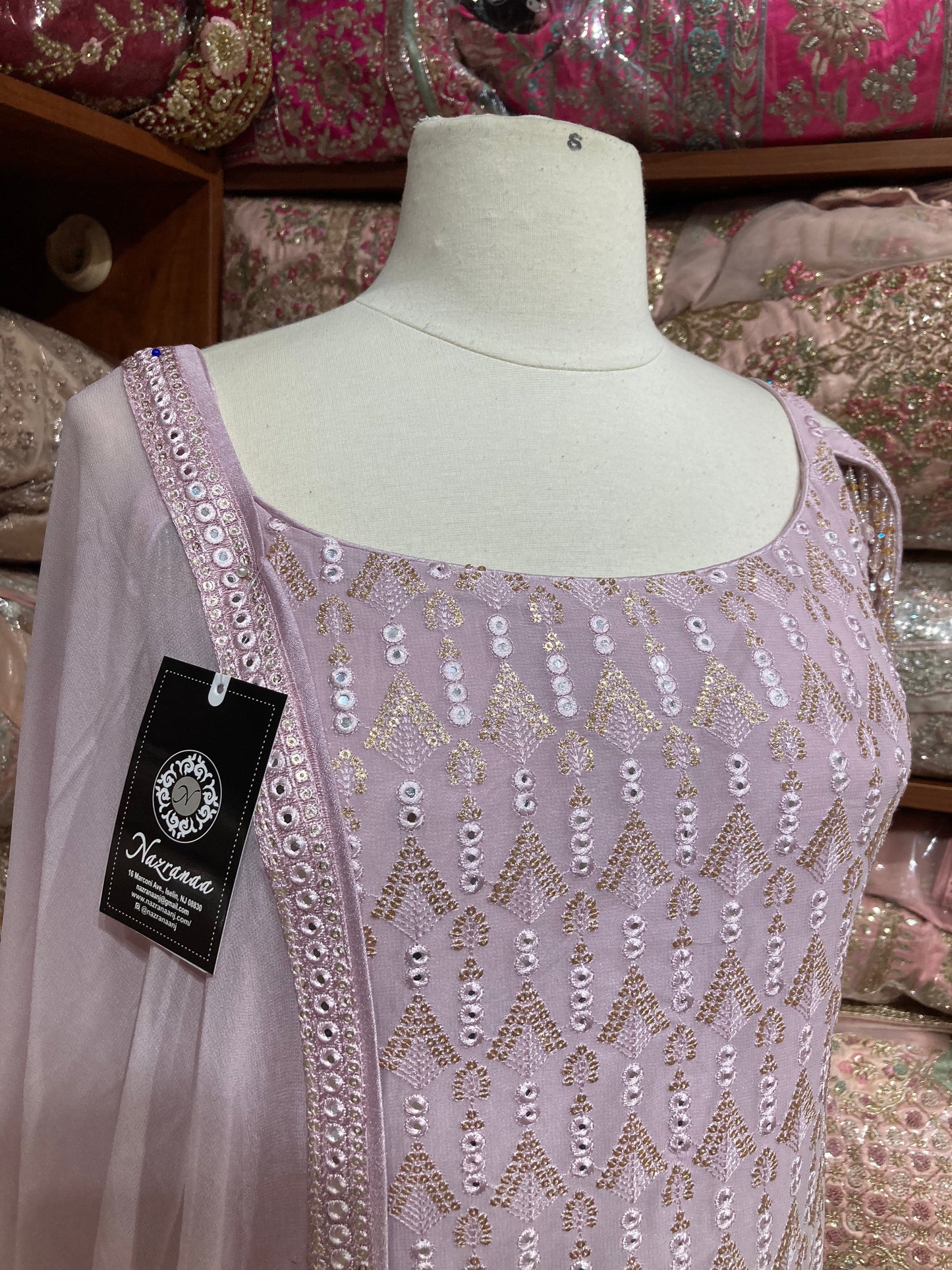 Dusky Pink Party Wear Collection PWS- 240