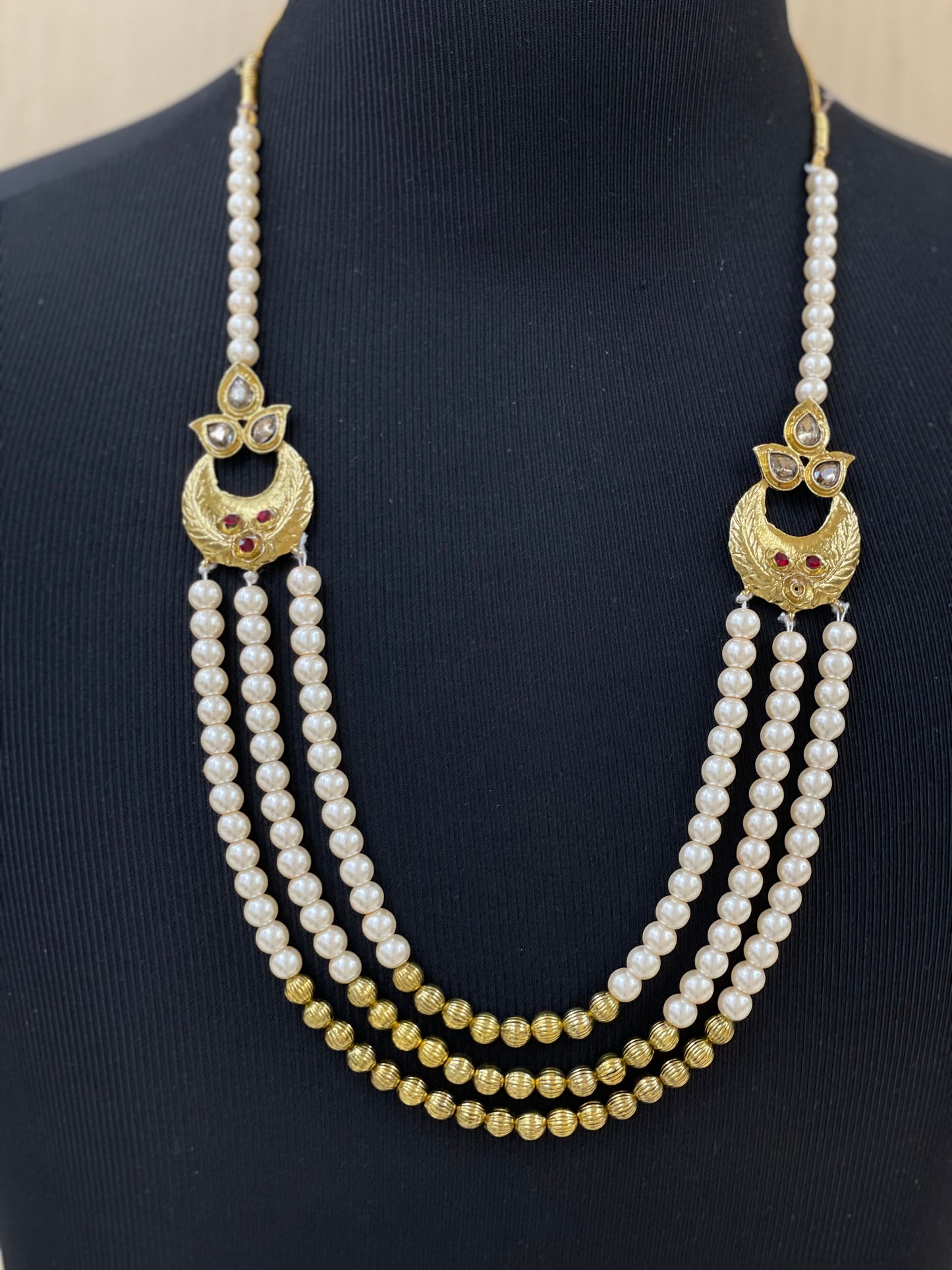 Groom’s moti mala/Sherwani necklace