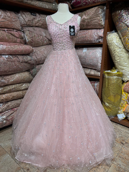 Blush Tulle Gown - BG001