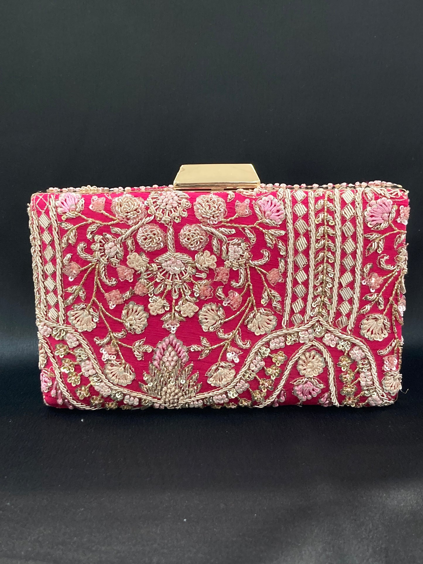 Indian Traditional Purse, Wedding Clutches, Bridal Designer Handbags, Fabric Purse