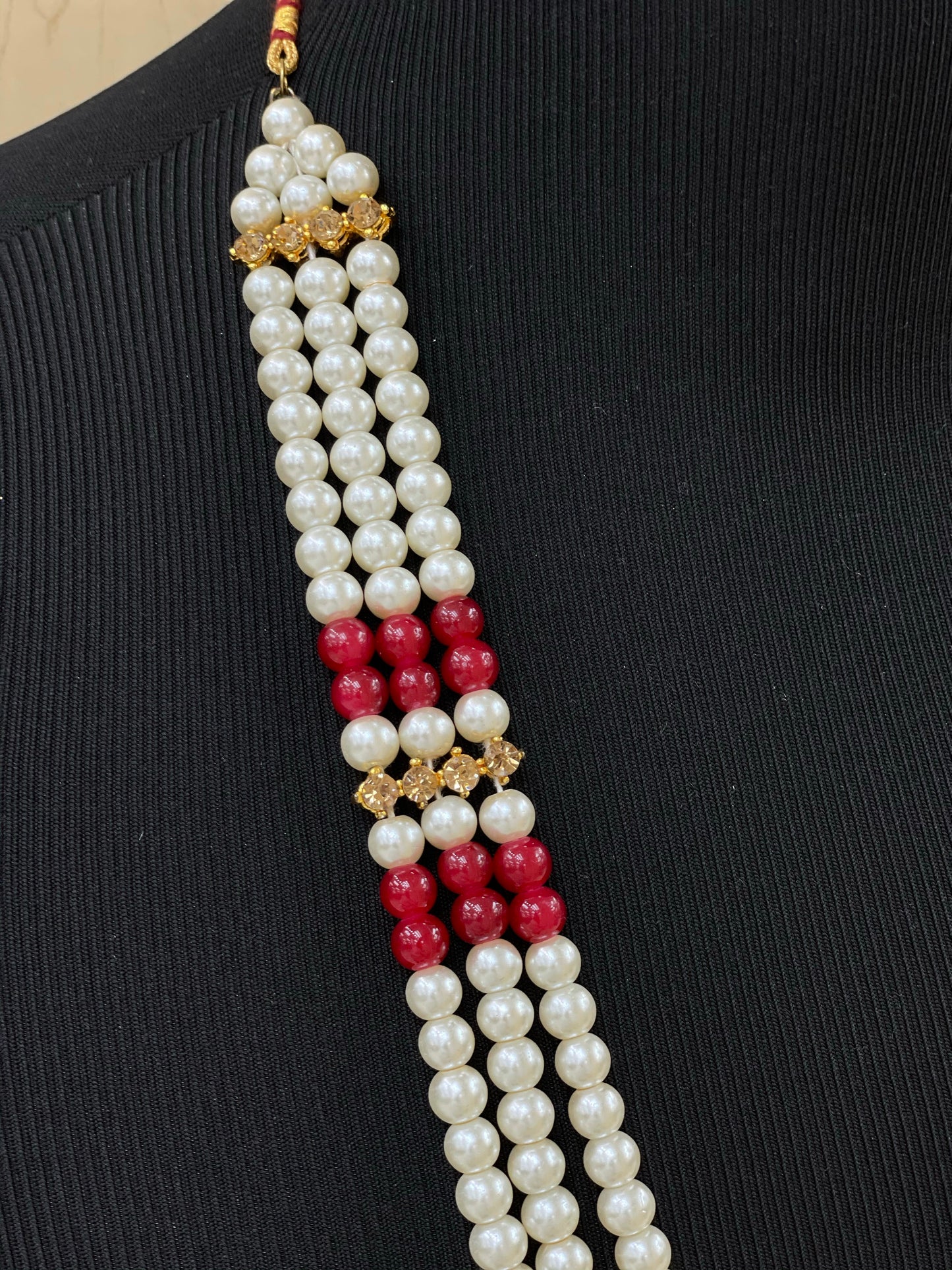 Groom’s moti mala/Sherwani necklace