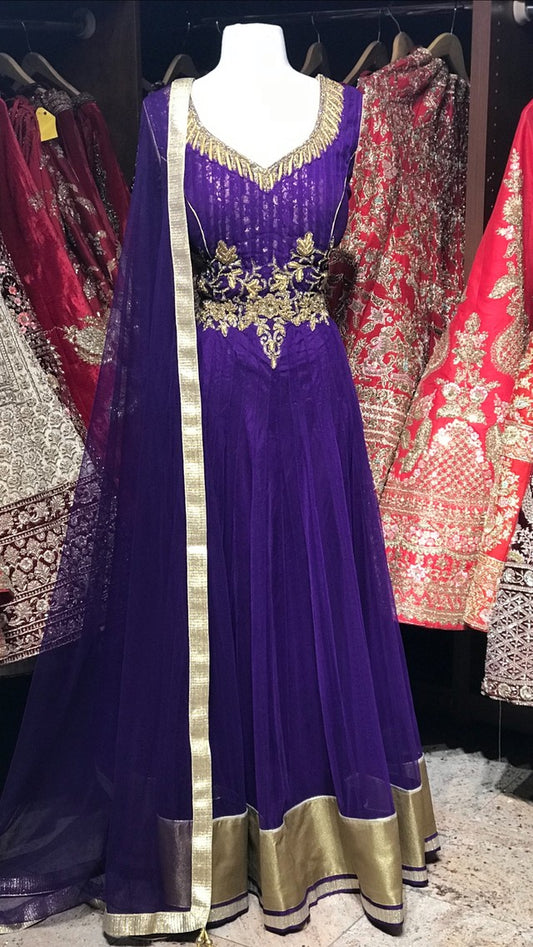 Purple Bridesmaid's Anarkali